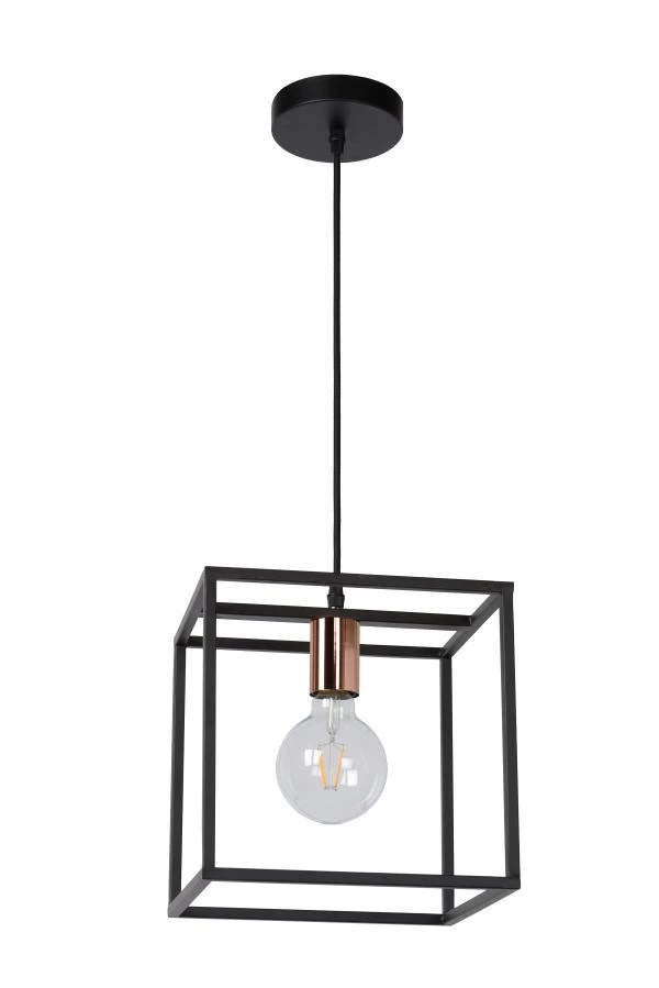 Lucide ARTHUR - Pendant light - 1xE27 - Black - off